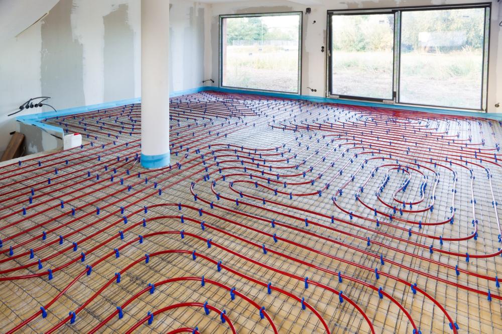 Installation de plancher chauffant près de Oyonnax